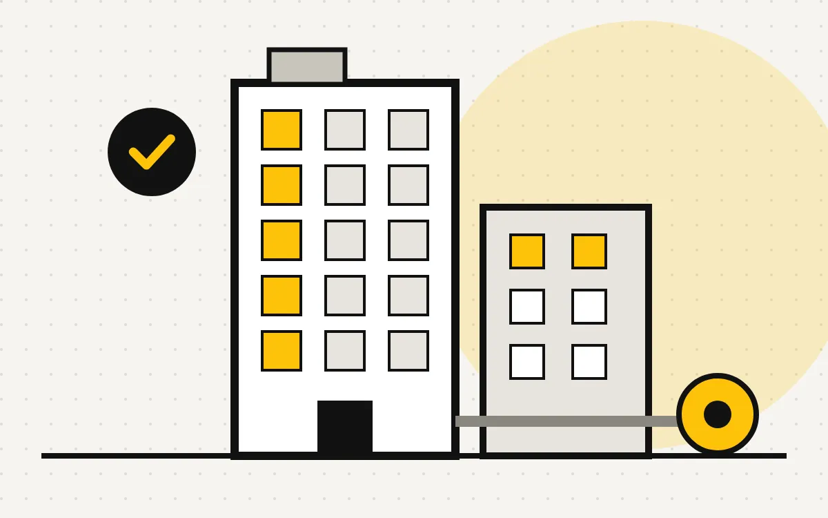 Ilustração de condomínios e prédios — serviço de eletricista na Zona Norte de São Paulo