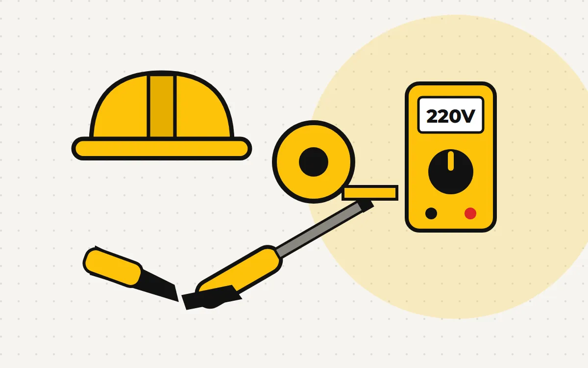 Ilustração do guia: Por que contratar um eletricista profissional